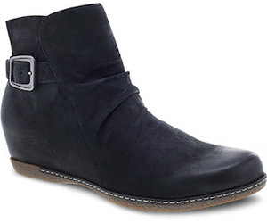 Dansko Lia Black Burnished Nubuck 6908-101200 - John Allen Shoes