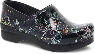 dansko professional mini floral patent