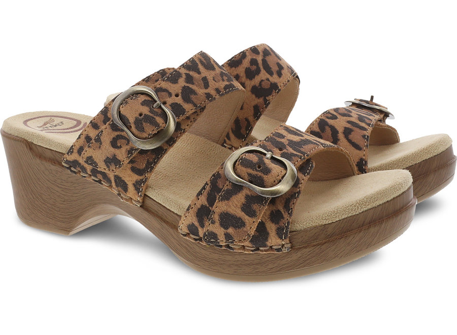 Dansko Sophie Suede Leopard 9841-562200 - John Allen Shoes