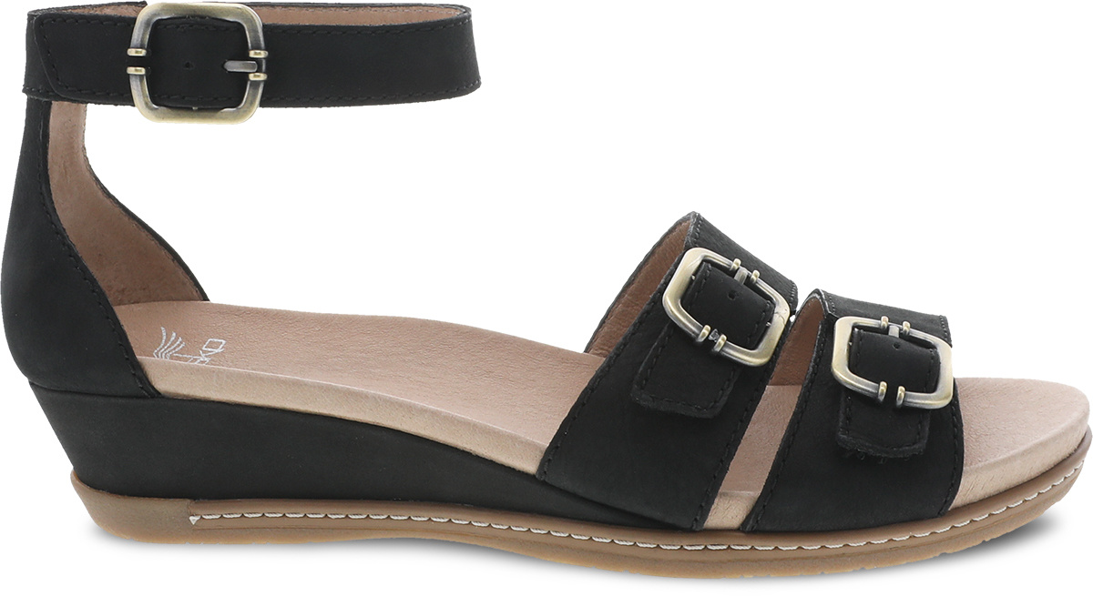 Dansko Astrid Milled Nubuck Black 1532-470300 - John Allen Shoes