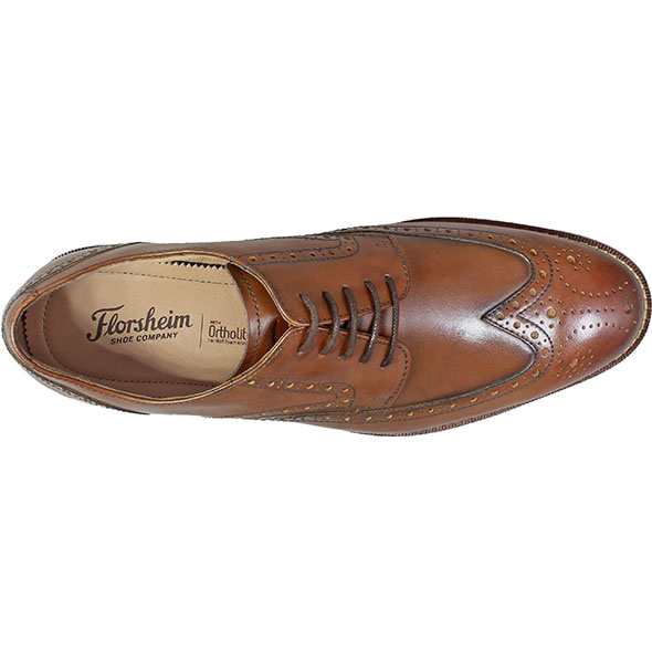 florsheim cognac wingtip