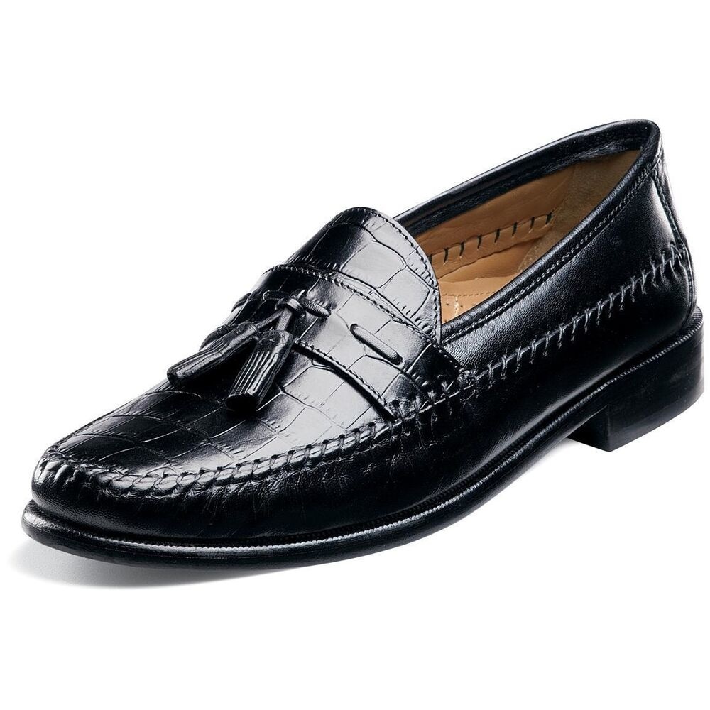 Florsheim 18469-01 Pisa Moc Toe Tassel Loafer Black - John Allen Shoes