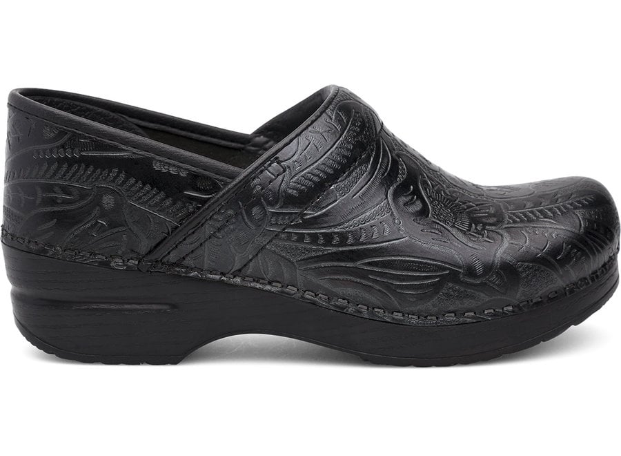 dansko professional black tooled