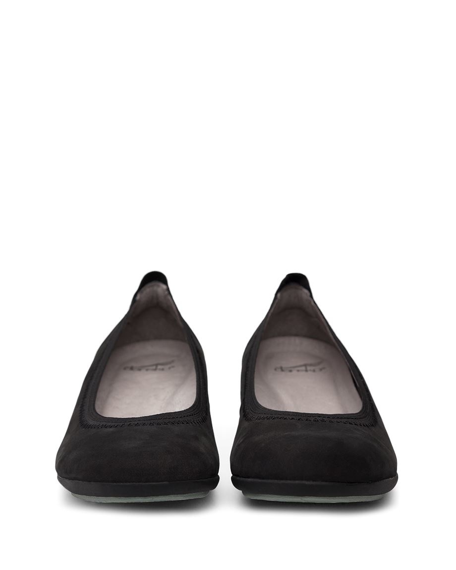 dansko kristen black milled nubuck