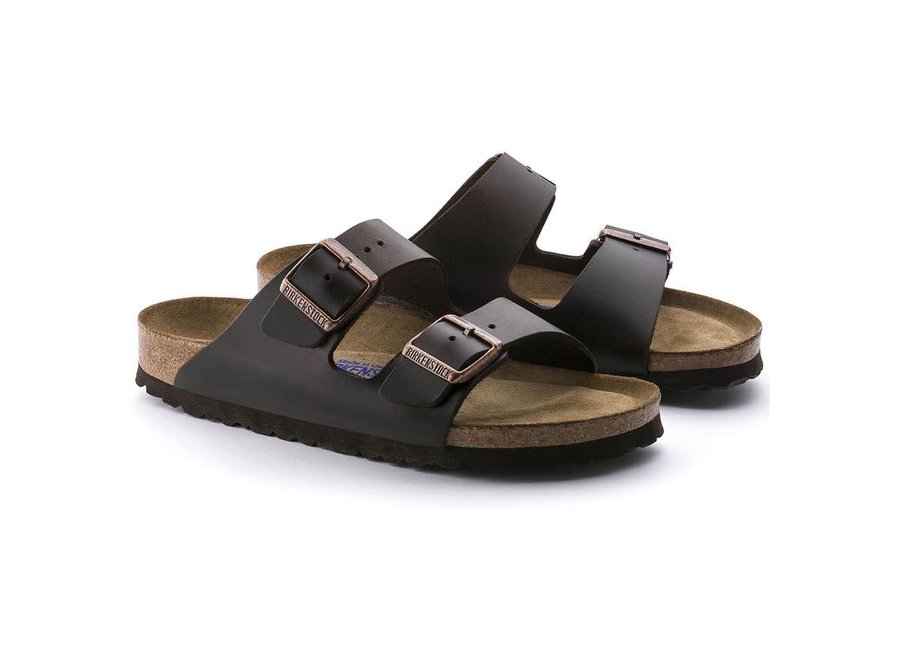 Birkenstock Arizona Soft Footbed Amalfi Leather Brown Nar 552341