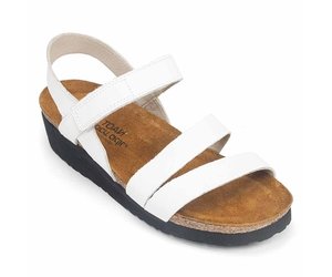 Naot Kayla White Pearl Leather 7806-H60 - John Allen Shoes