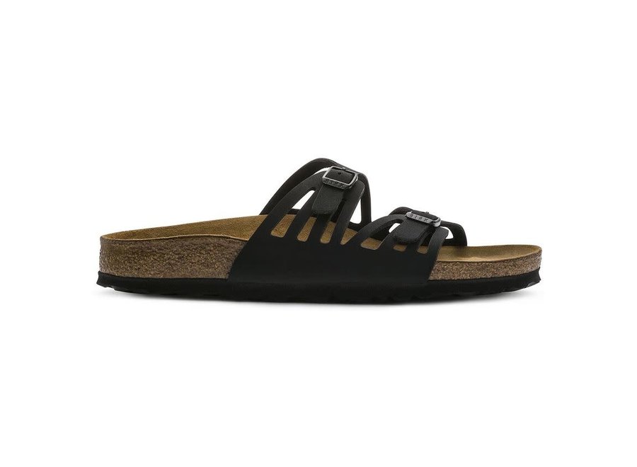 Birkenstock Granada Black Birki-Buc Narrow 092043 - John Allen Shoes