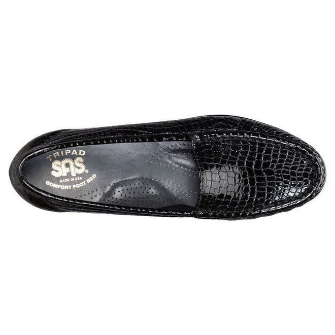 SAS Simplify-C Black Croc 1556-181