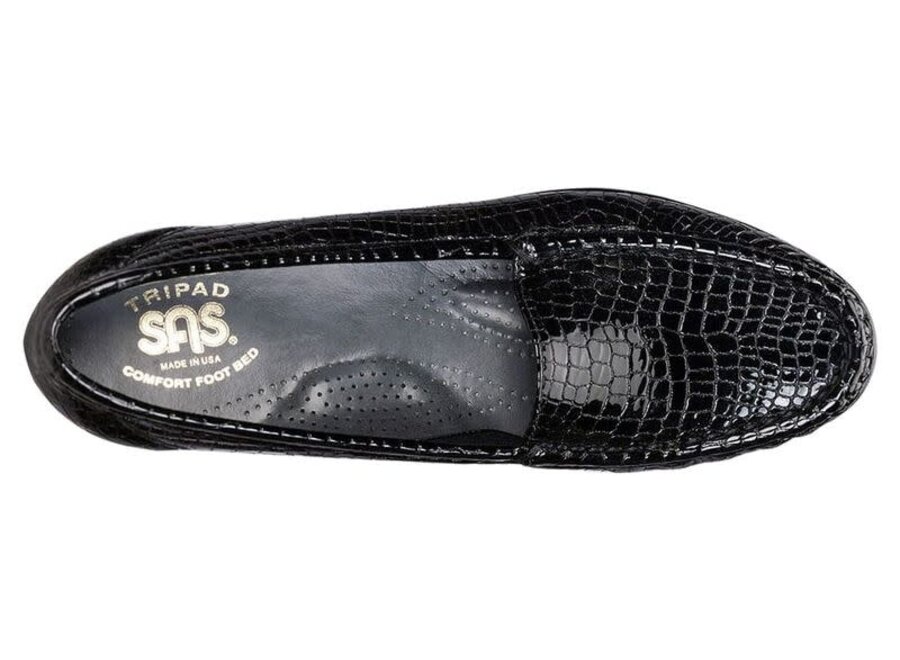SAS Simplify-C Black Croc 1556-181