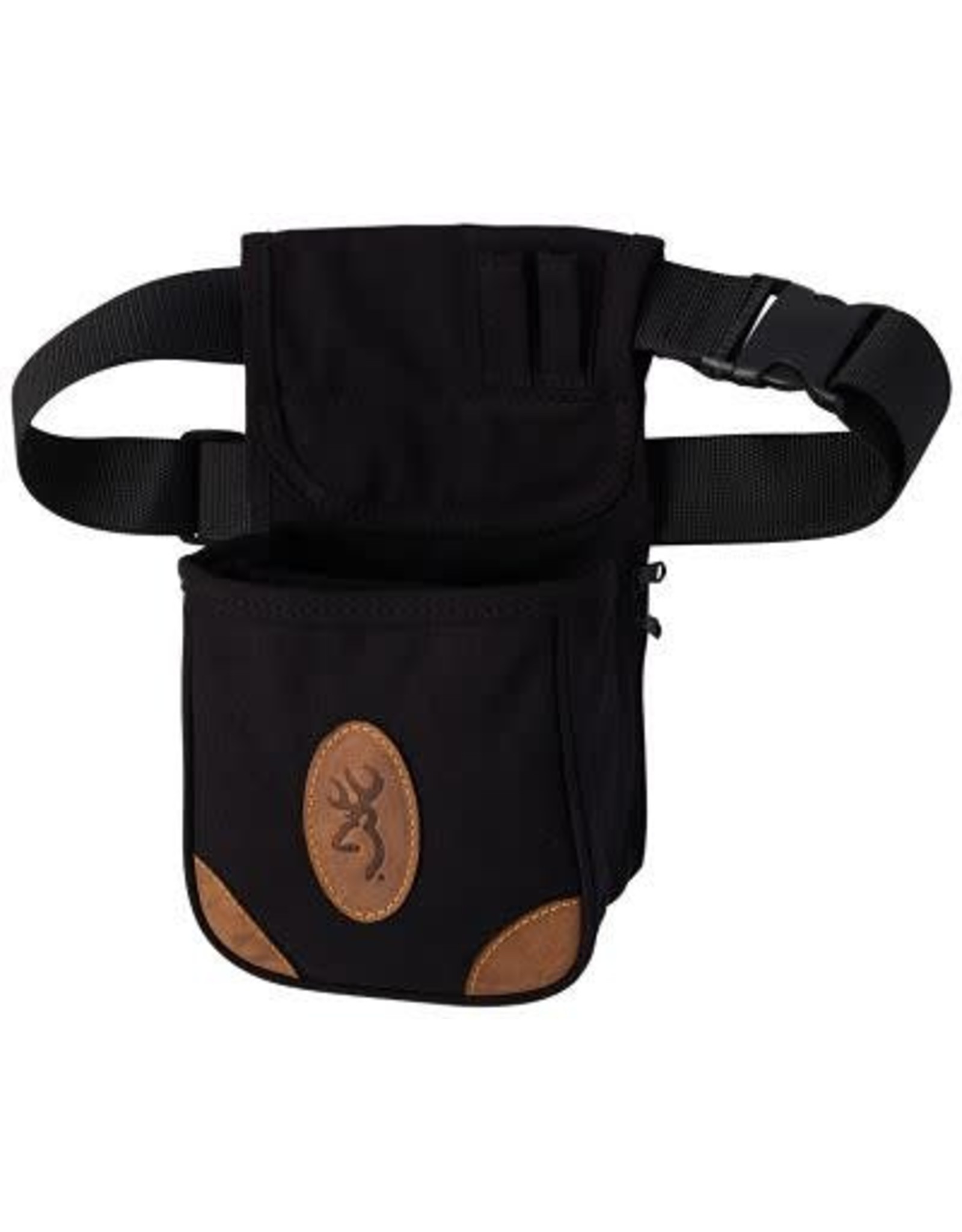 Browning Lona Canvas & Leather Shell Pouch, Black