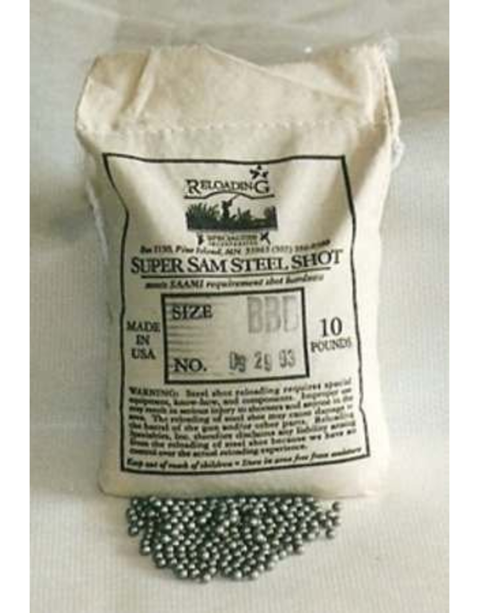 Super Sam Steel Shot #10 Sz. 1