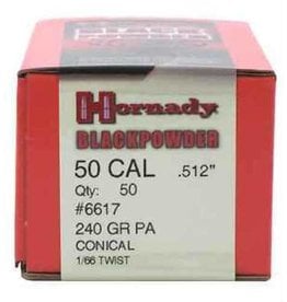 Hornady 50 Cal (.512") 240 Gr PA Conical - 50 Count