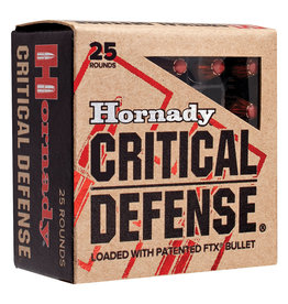 Hornady .380 ACP Critical Defense 90 Gr FTX HP - 25 Count