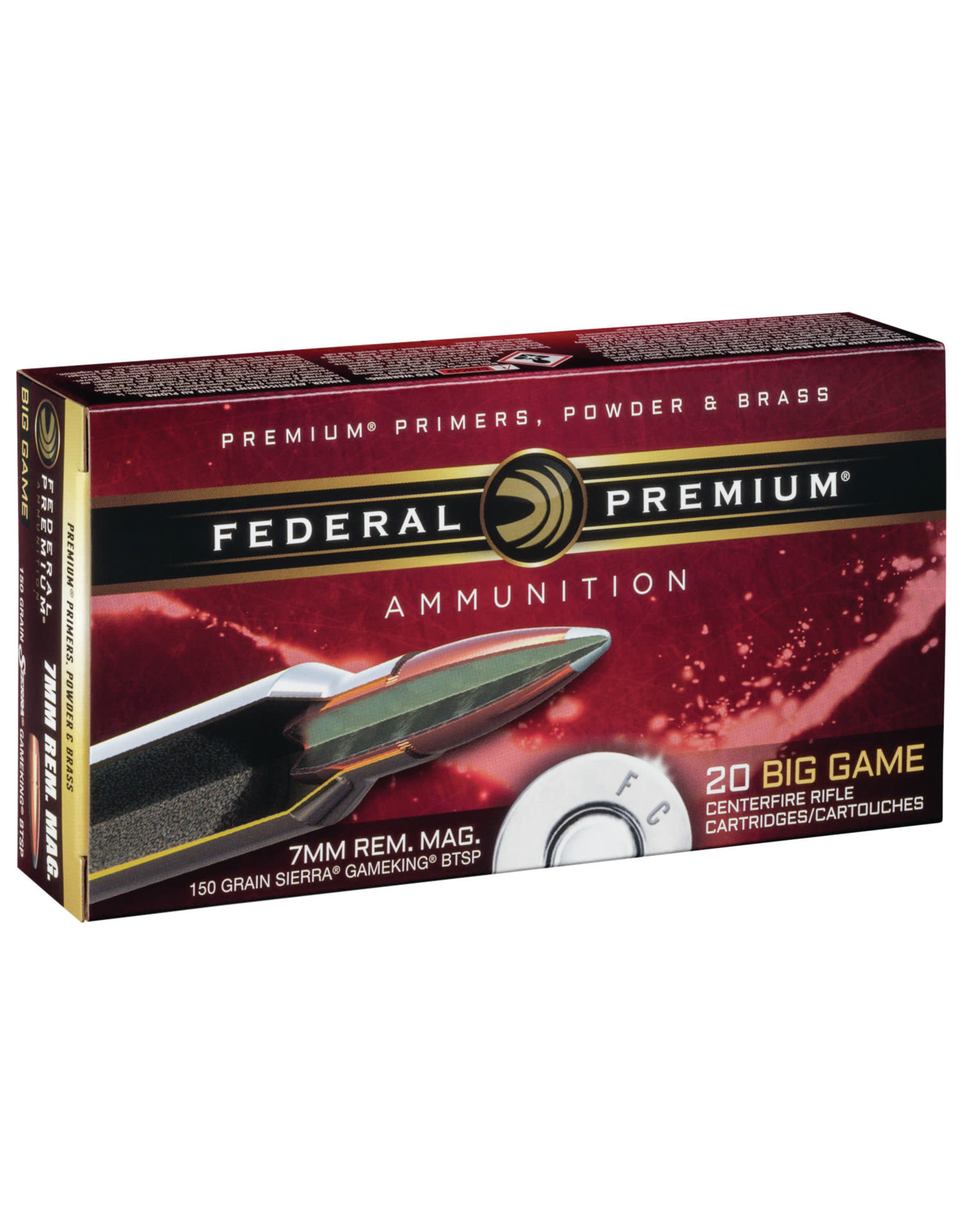 Federal Federal Vital-Shok 7mm Rem Mag 150 gr Sierra Gameking BTSP