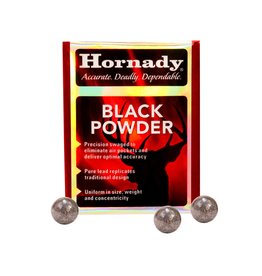 Hornady .36 Cal   (.375") Lead Round Balls - 100 Count