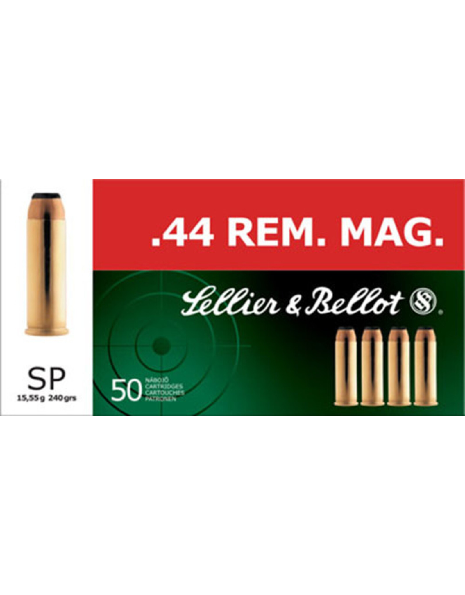 SELLIER & BELLOT Sellier & Bellot 44 Mag  SJSP 240 Gr - 50 Count