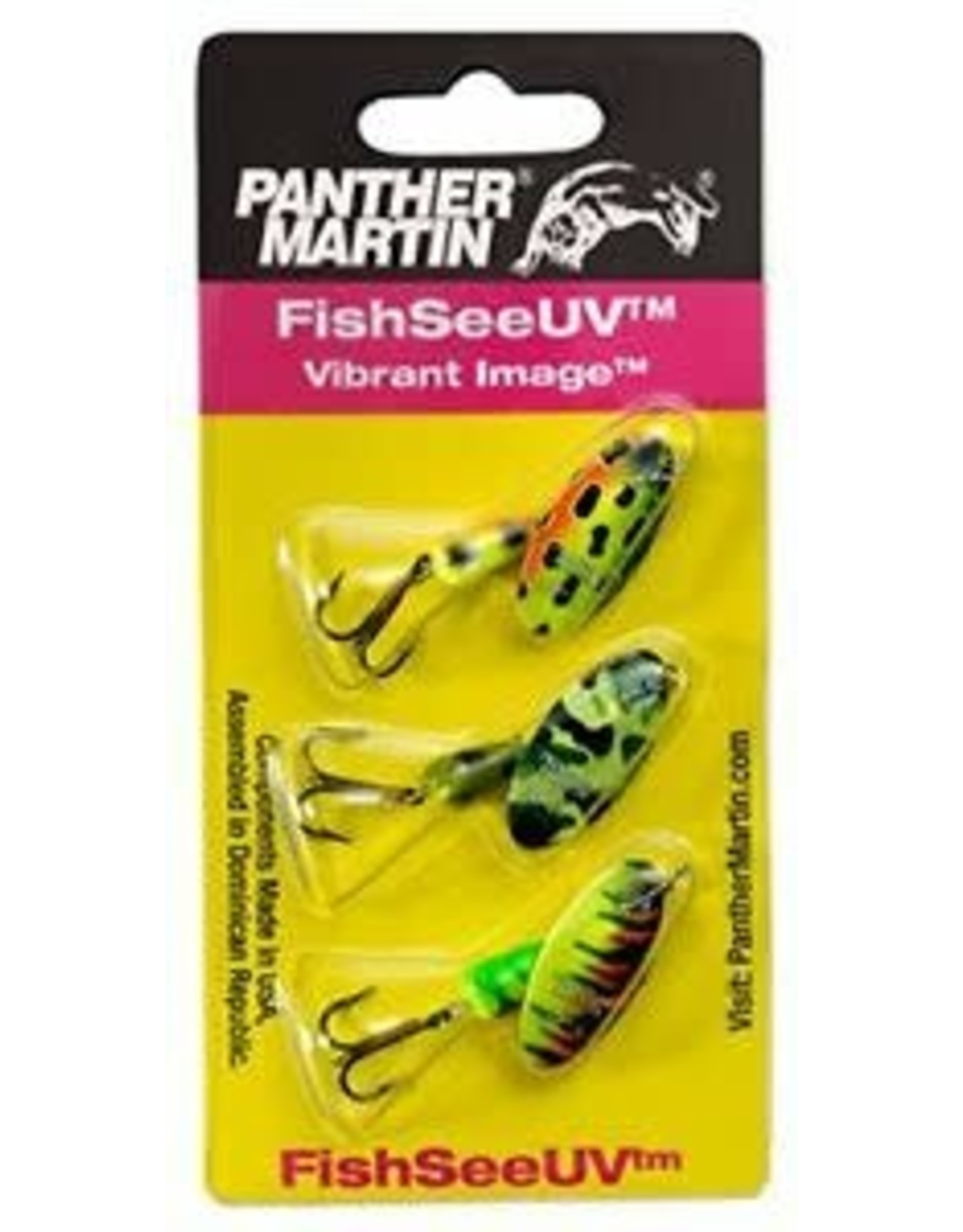 Panther Martin Panther Martin VIUV3 FishSeeUV Vibrant Image Spinner Kit, #4, 1/8