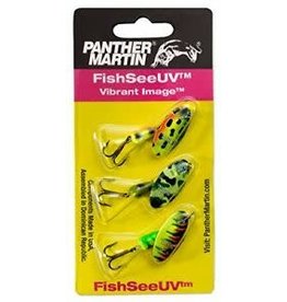 Panther Martin Panther Martin VIUV3 FishSeeUV Vibrant Image Spinner Kit, #4, 1/8