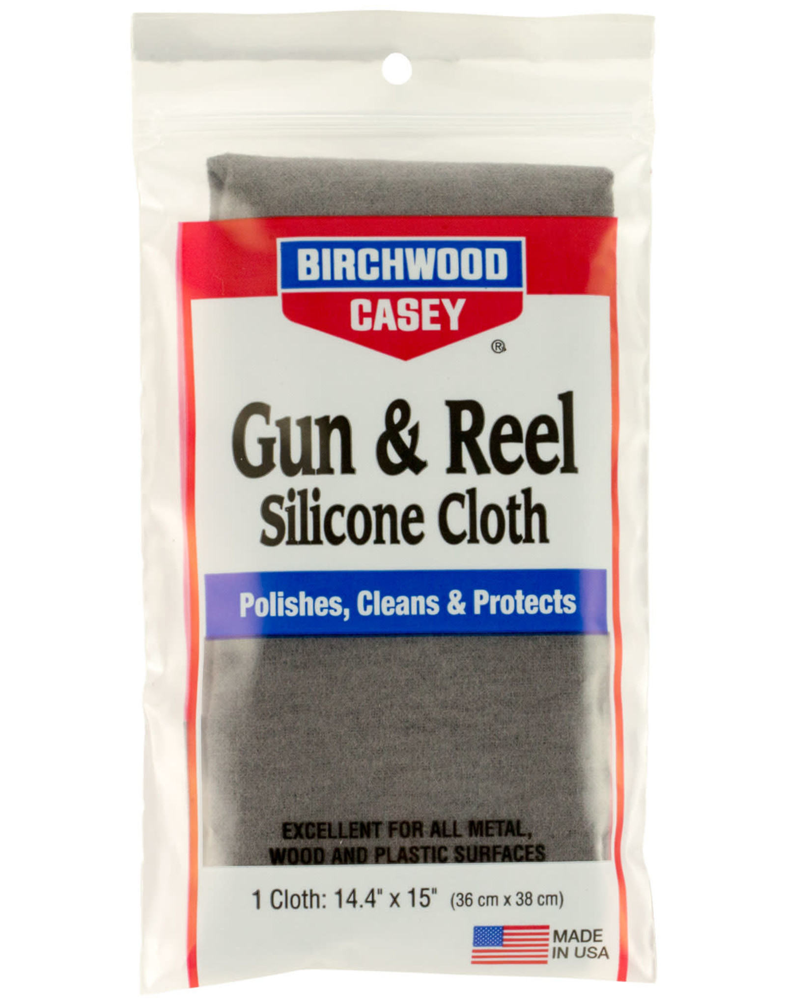 BIRCHWOOD CASEY BWC Gun & Reel Silicone Cloth Cleaning Cloth 14.4"x 15"
