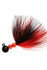Hawken Beau-Mac Marabou Jig - 1/8 Oz #1 Hook - Black & Red
