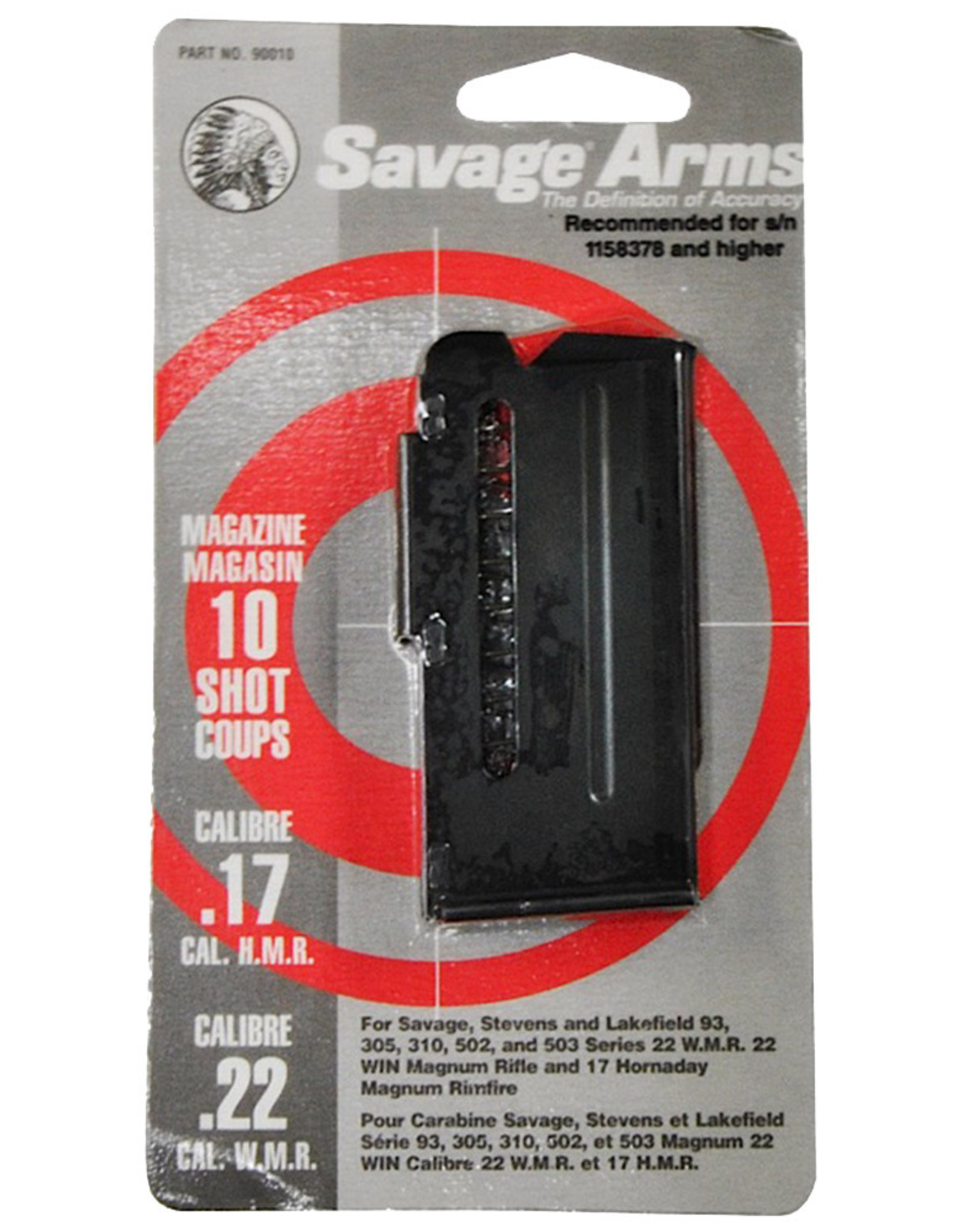 Savage Savage 93 .22 WMR/.17 HMR 10 Rnd Mag