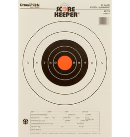 CHAMPION Champion Scorekeeper 25 Yard - Pistol Slow Fire Target - Orange - 11"x16"