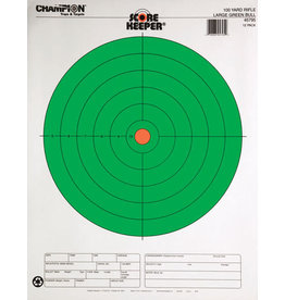 CHAMPION Champion Score Keeper Fluorescent Green Bullseye - 8" - 12 Count