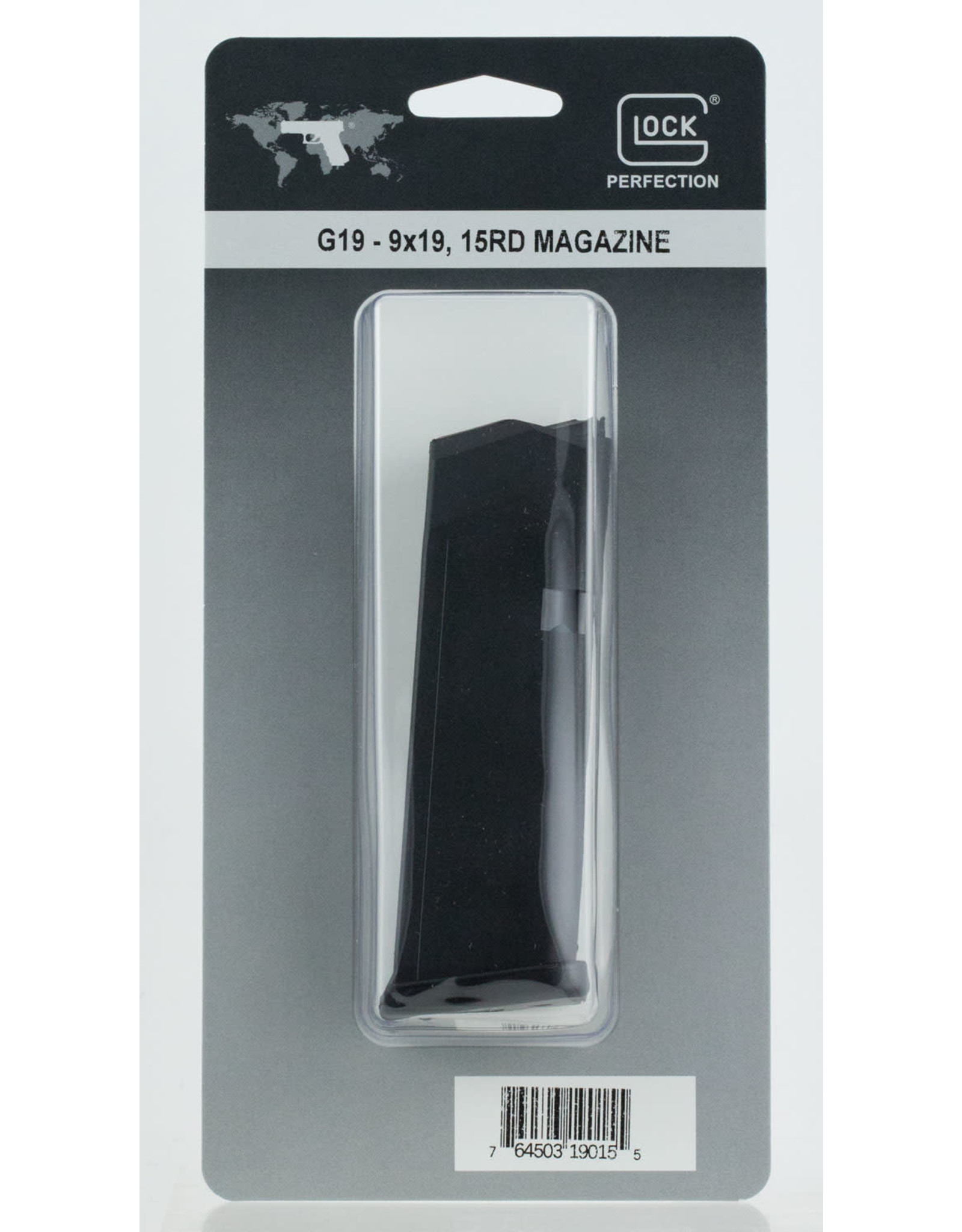 GLOCK Glock 9mm- G19- Gen 2/3/4- 15 Round Magazine