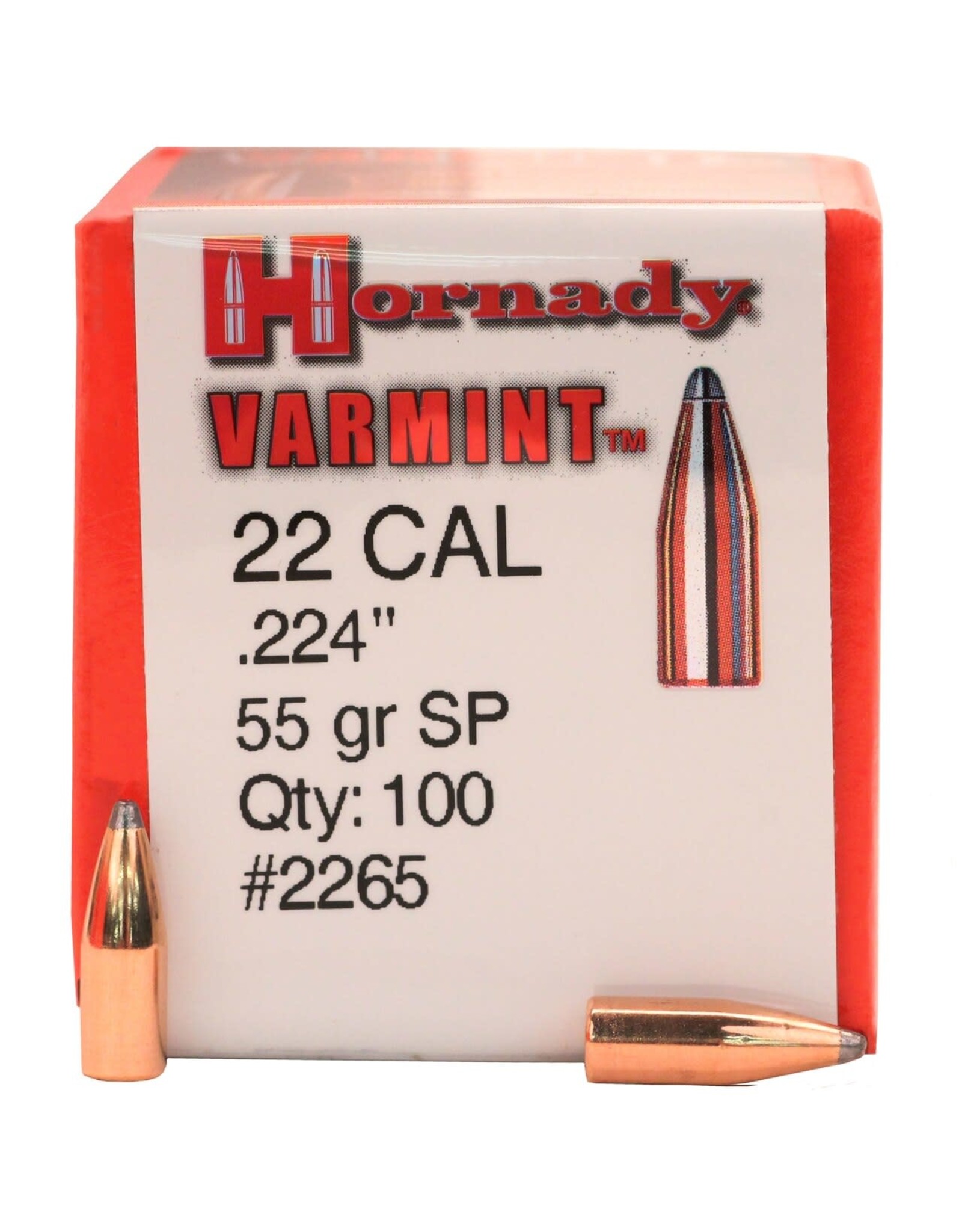 Hornady Hornady Varmint 22 Caliber (.224") 55 GR Spire Point - 100 Count
