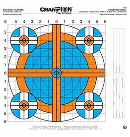 CHAMPION Champion Re-Stick 100yd Rifle Sight-In Target Target 16x16