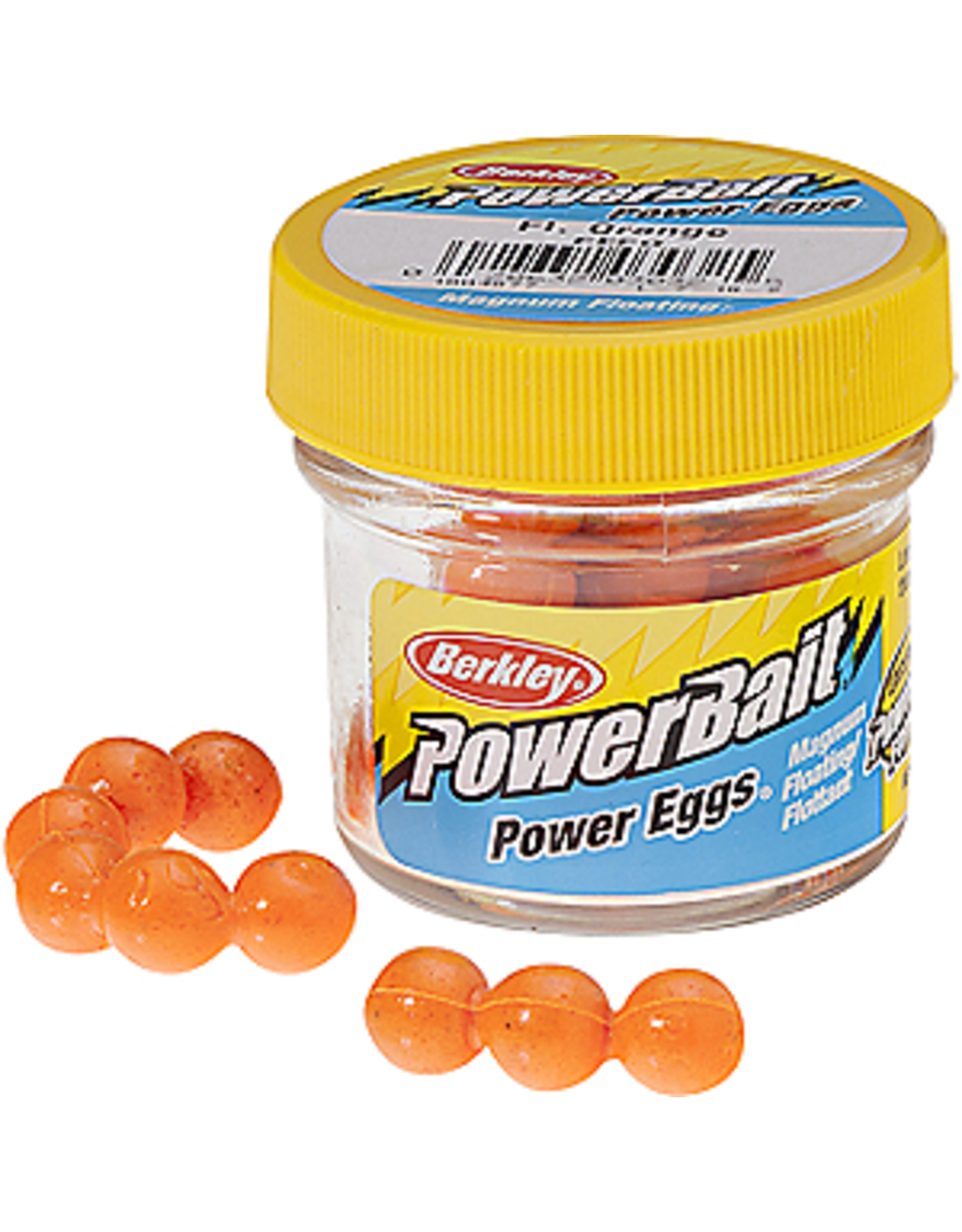 Berkley Floating Magnum Fl. Orange 1oz Jar Berkley FEFO PowerBait Power Eggs