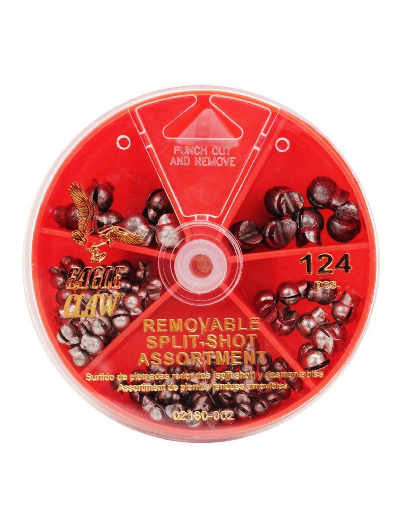 Eagle Claw Eagle Claw Removable Split Shot Sinker Assortment - 78 Count