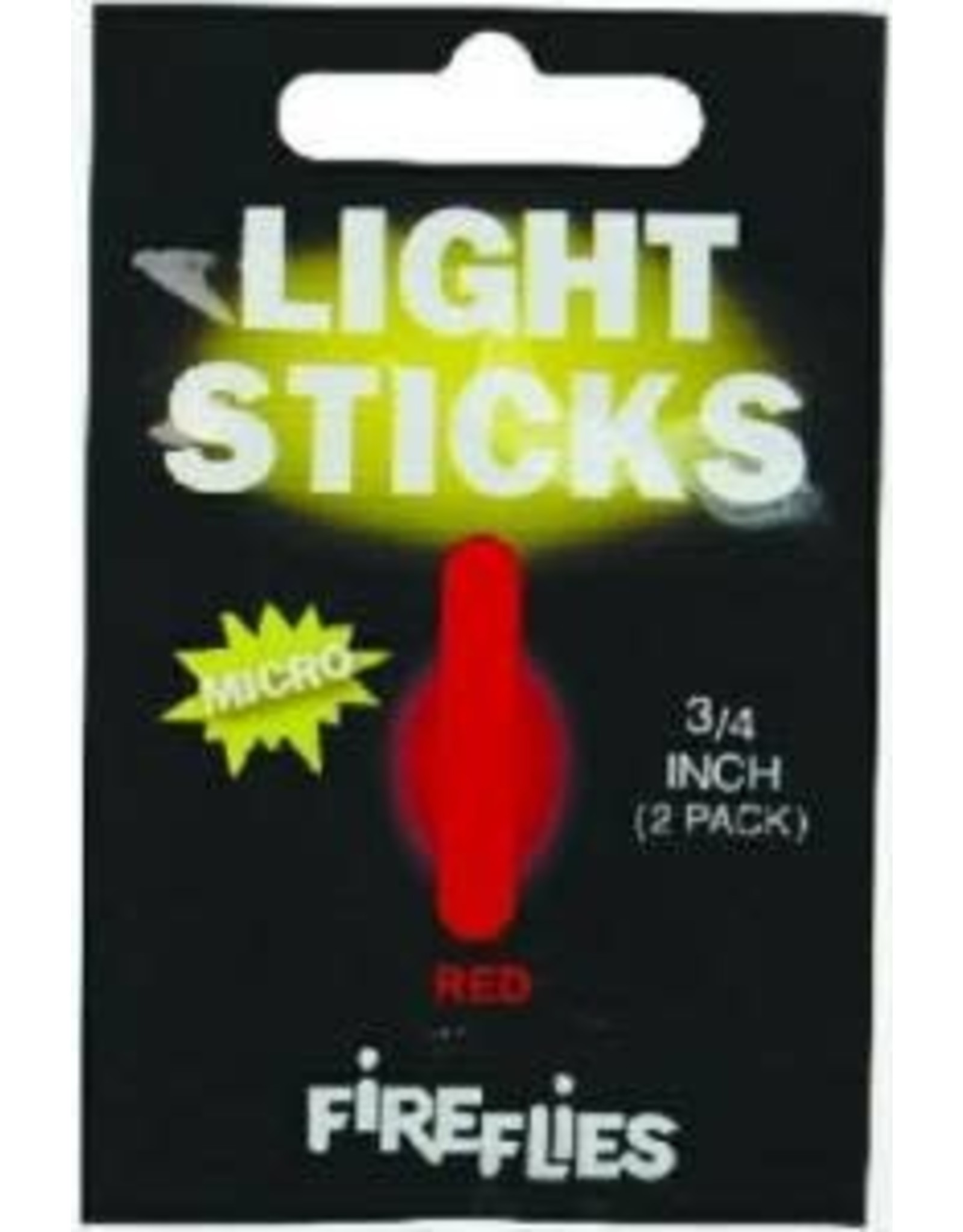 Hawken Hawken Fire Flies Micro Light Sticks 3/4" Red 2pk