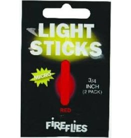 Hawken Hawken Fire Flies Micro Light Sticks 3/4" Red 2pk