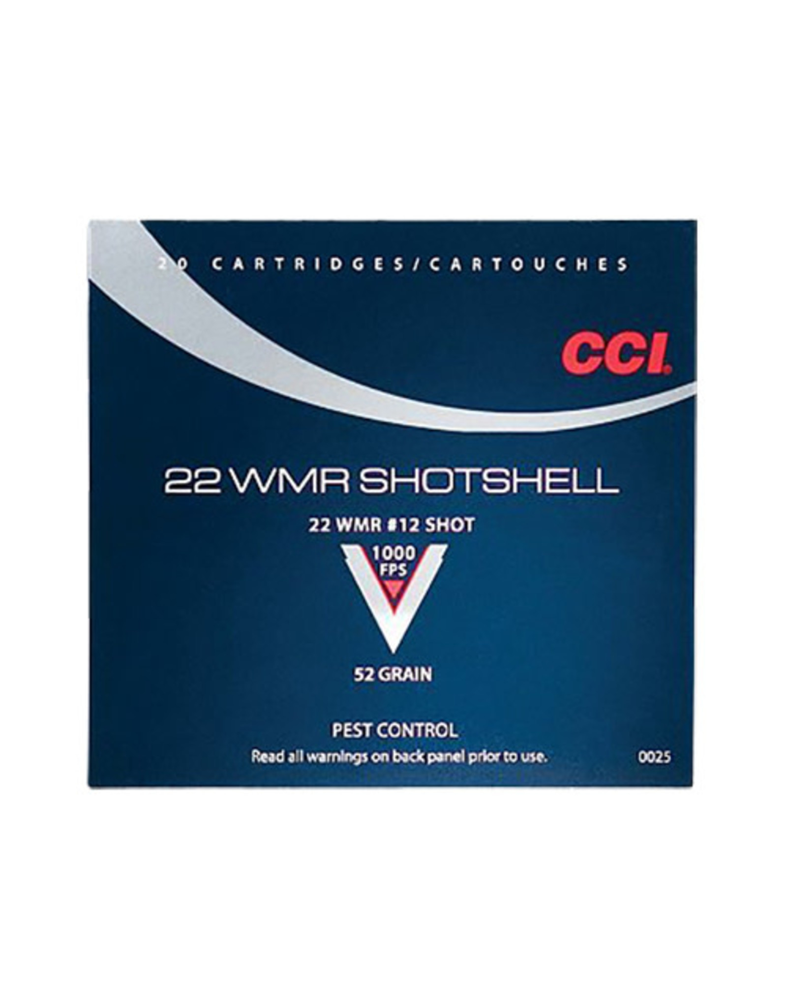 CCI CCI 0025 22 WMR SHOTSHELL #12 20/100