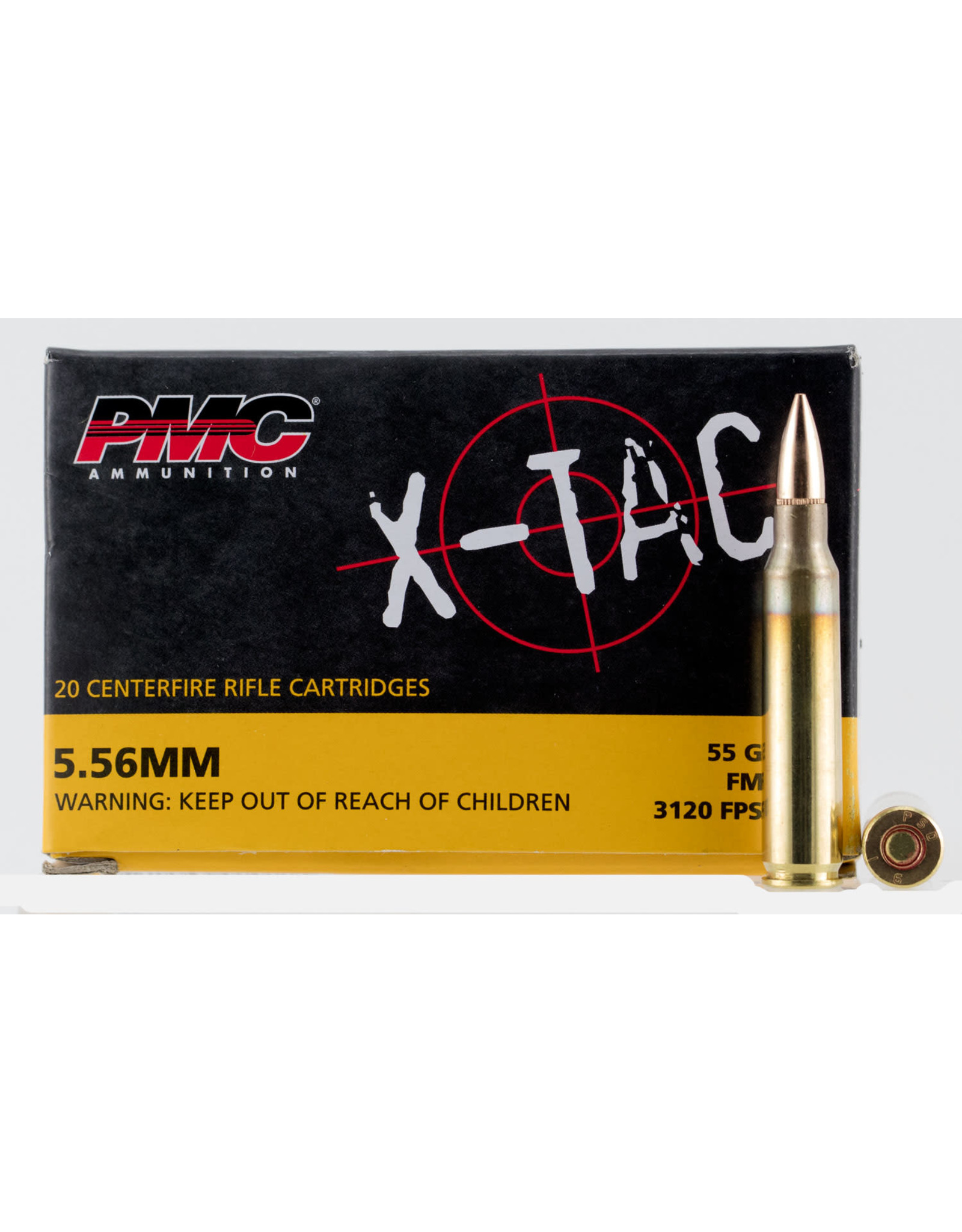 PMC PMC X-Tac 5.56mm 55 Gr FMJ-BT 3120 FPS - 20 Count