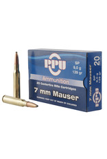 PPU Rifle Line 7mm Mauser (7x57mm) 138 gr SP - 20 Count