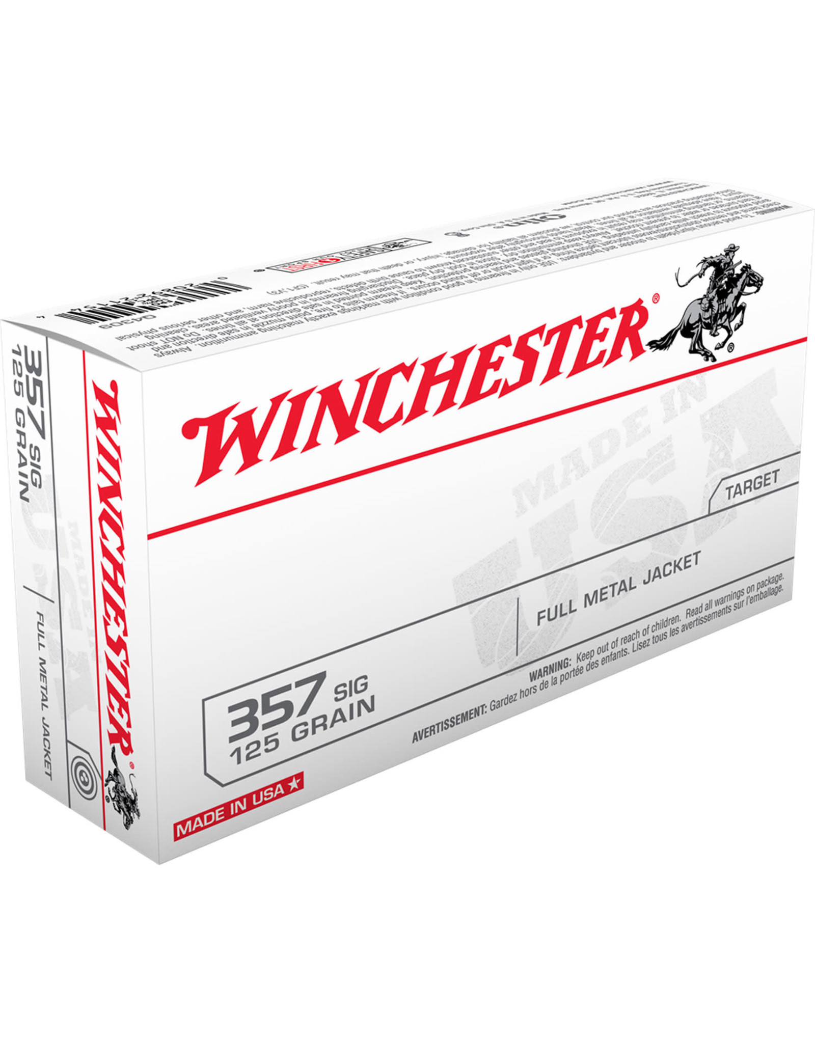 WINCHESTER AMMO Winchester .357 SIG 125 Gr FMJ - 50 Count