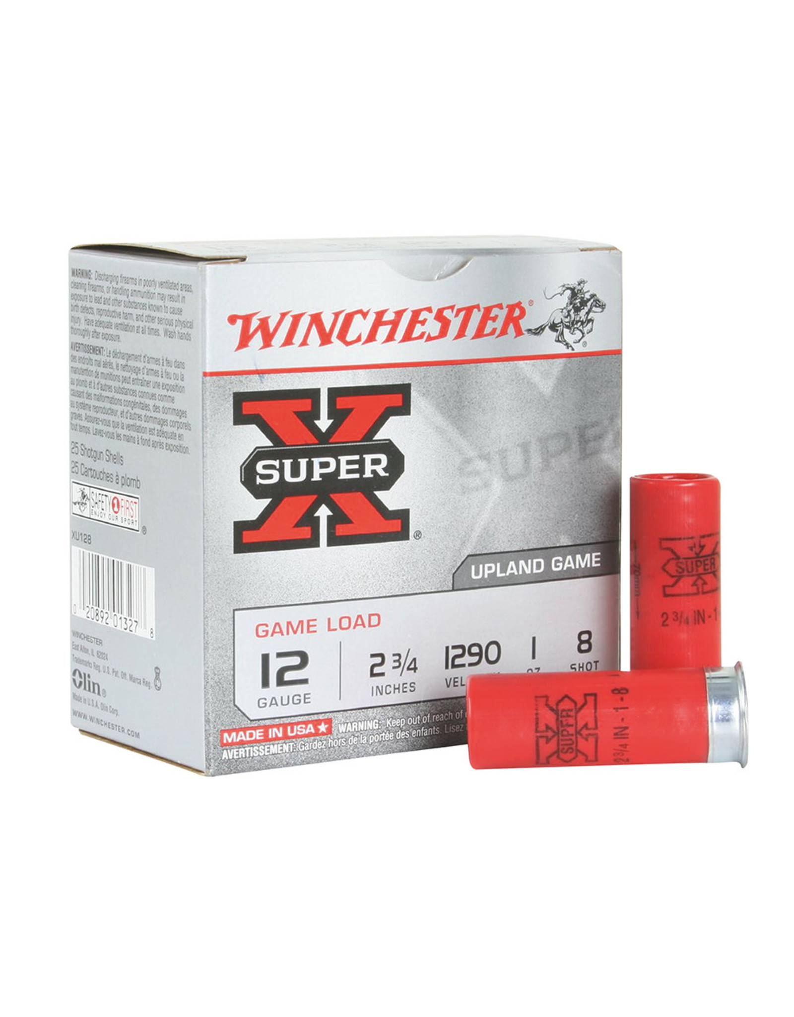 WINCHESTER AMMO Winchester 12 ga 2-3/4" 1 Oz #8 1290 FPS - 25 Count