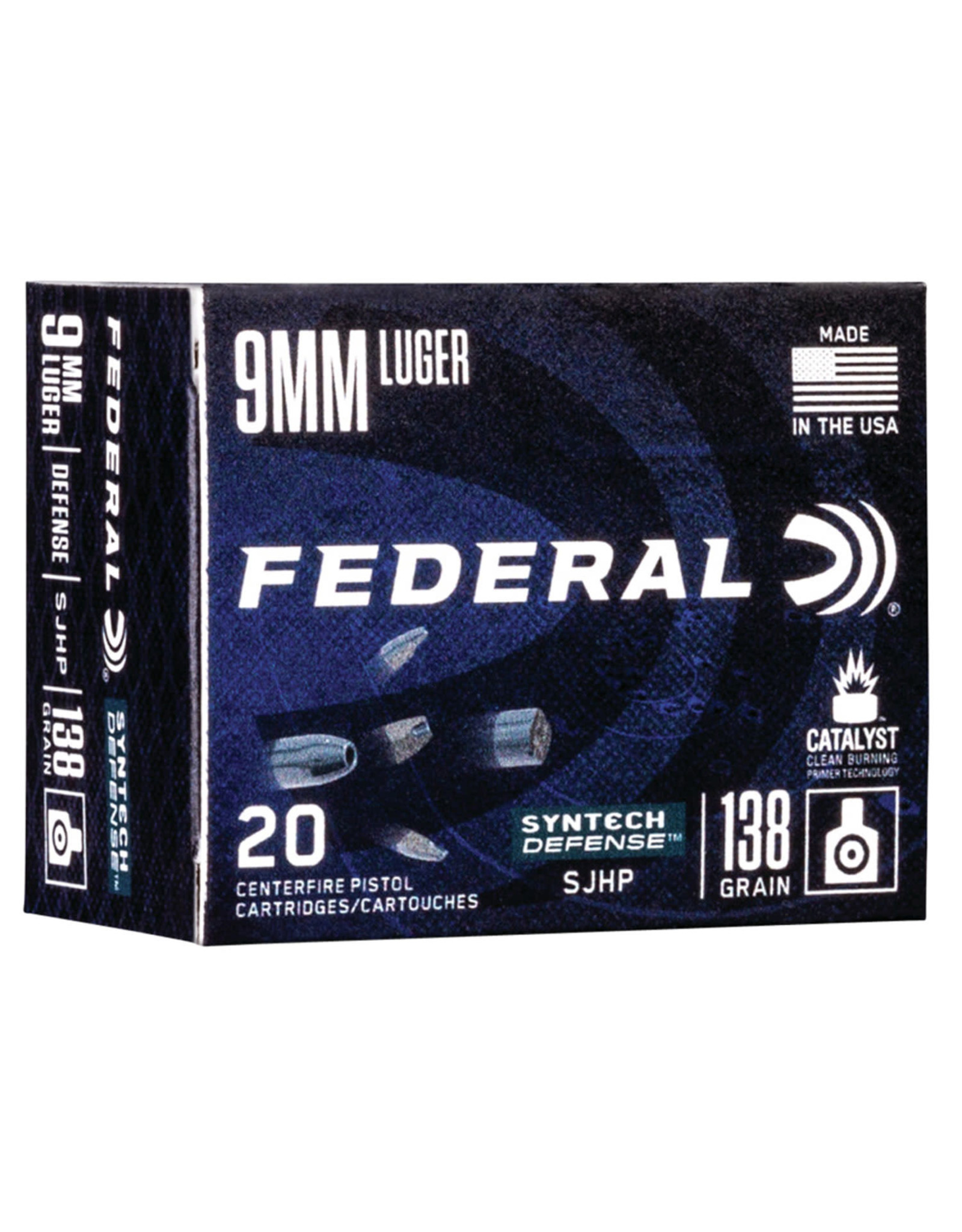 Federal 9mm Segmented JHP 138 Gr - 20 Count