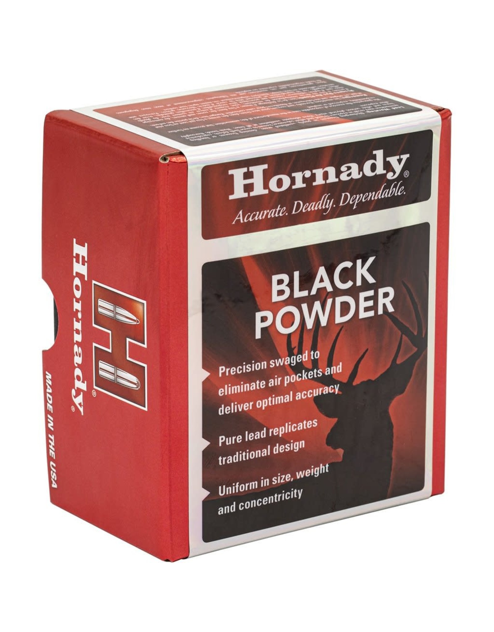 Hornady 45 Cal (.445") Lead Round Balls - 100 Count