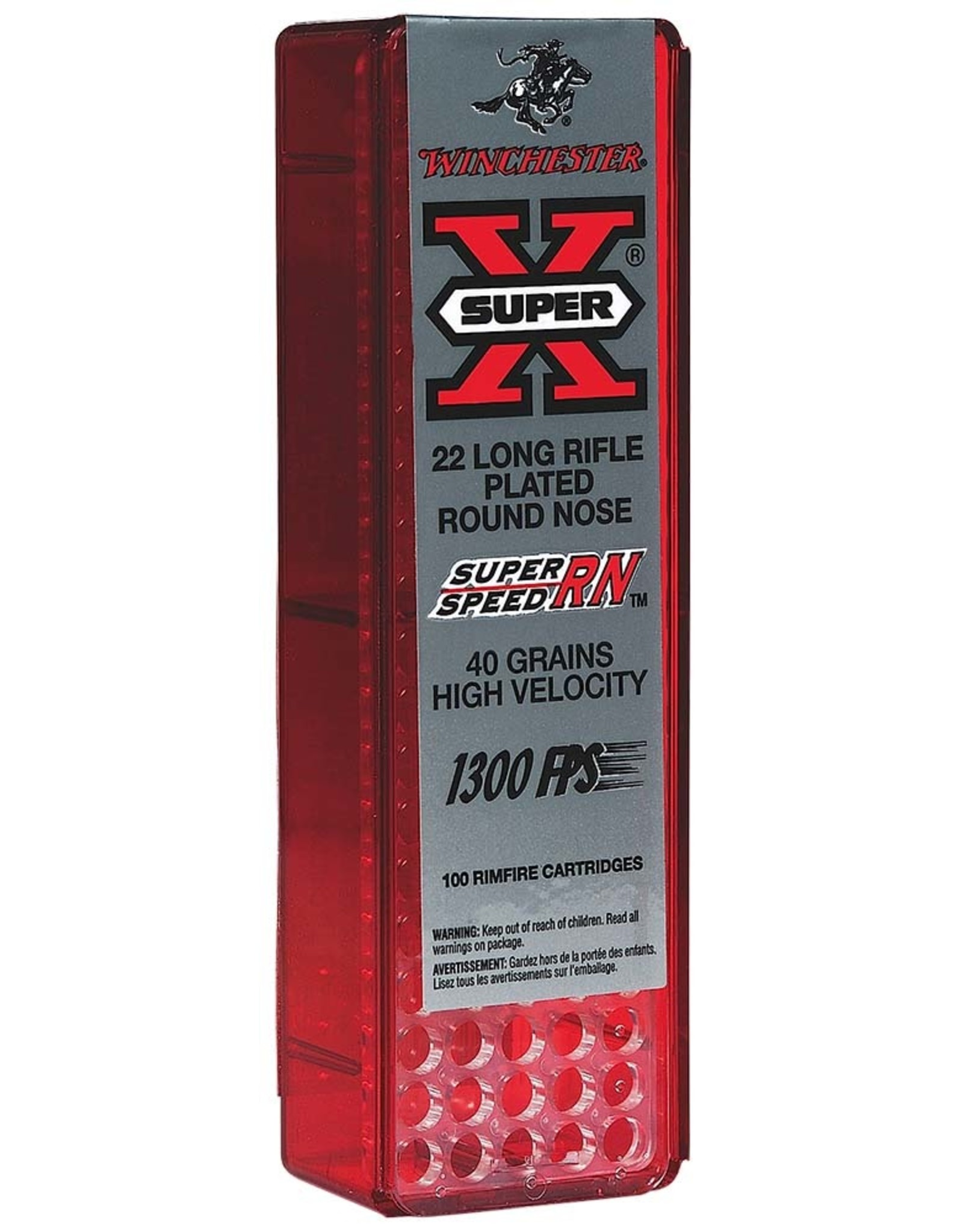 WINCHESTER AMMO Winchester .22 LR 40 GR RN Copper Plated 1300 FPS - 100 Count