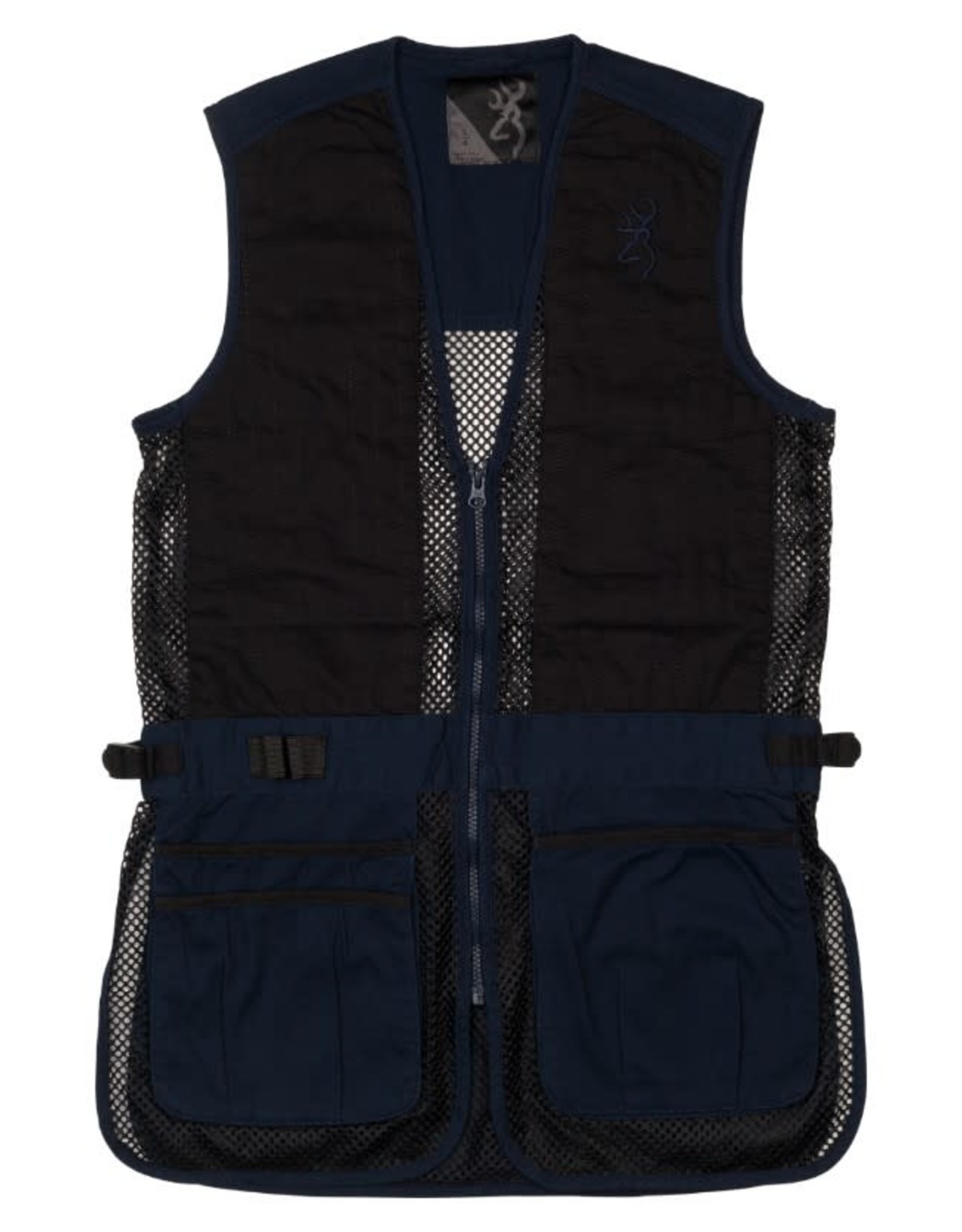 Browning Trapper Creek Junior Vest - Blk/Navy - MED