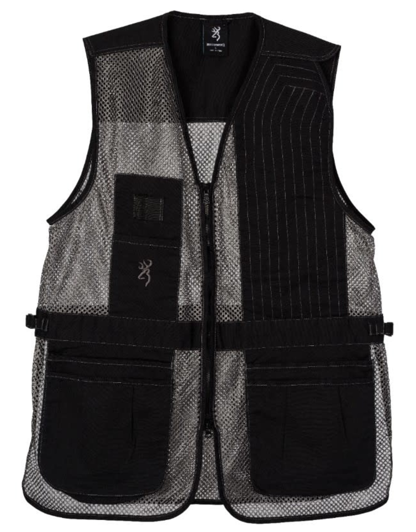 Browning Trapper Creek Vest - Blk/Gray - MED