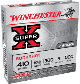 WINCHESTER Winchester .410 2-1/2" 3 Pellets 000 Buck 1300 FPS - 5 Count