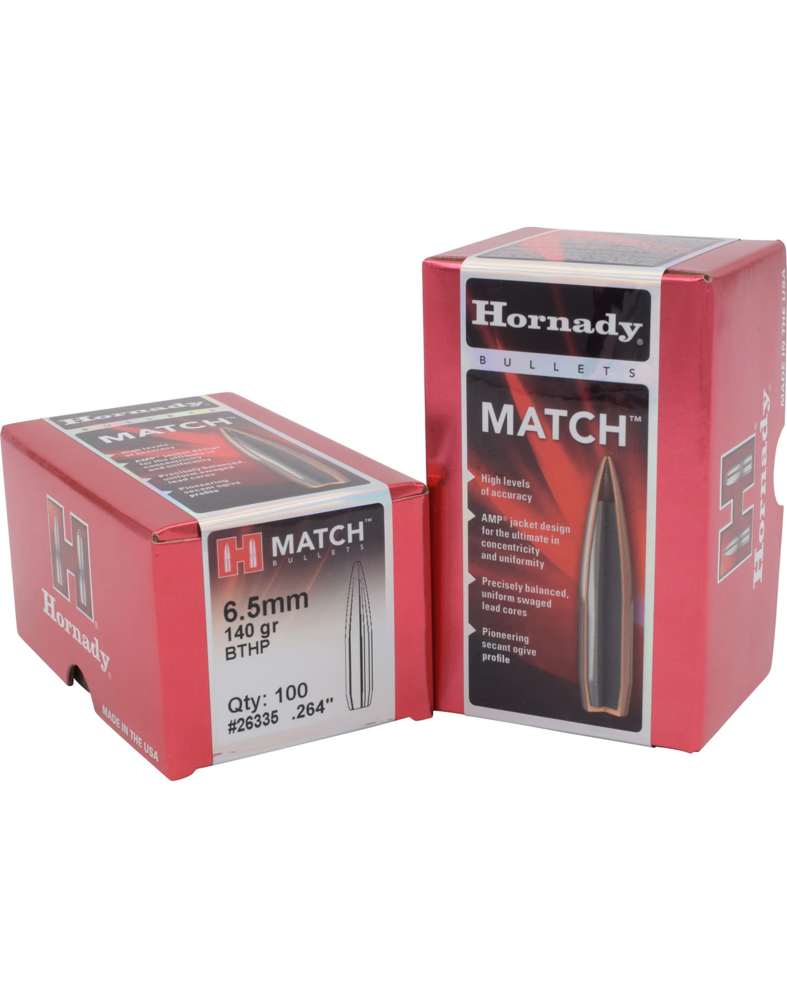 Hornady Hornady Match 6.5mm (.264") 140 gr BTHP Match 100 Count