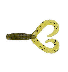 Yamamoto 4" Double Tail Grub Green Pumpkin w/ Blk