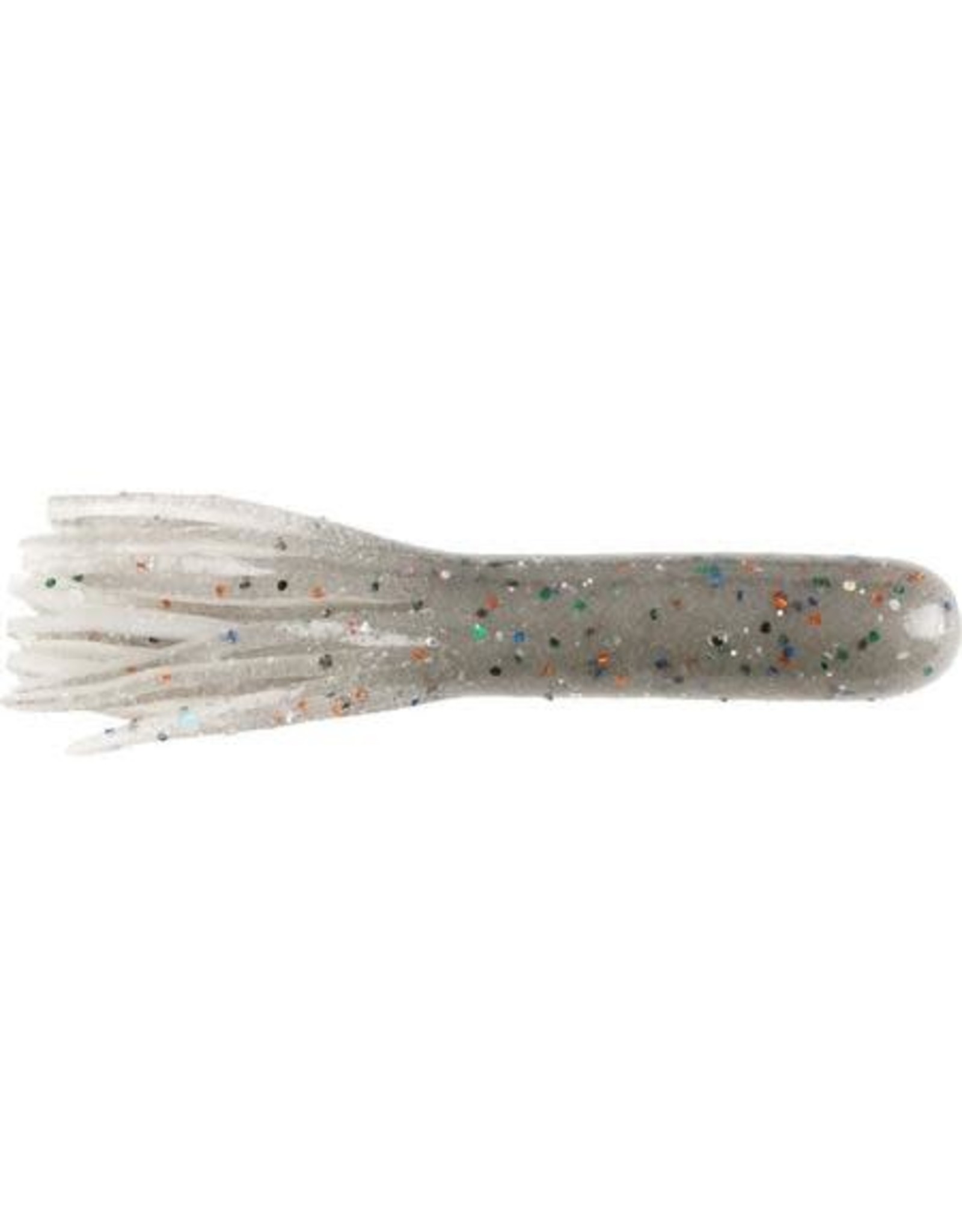 Dry Creek 3 1/2" Full Body Double Dip Tube Smoke glitter/pearl core - Sassy Shad