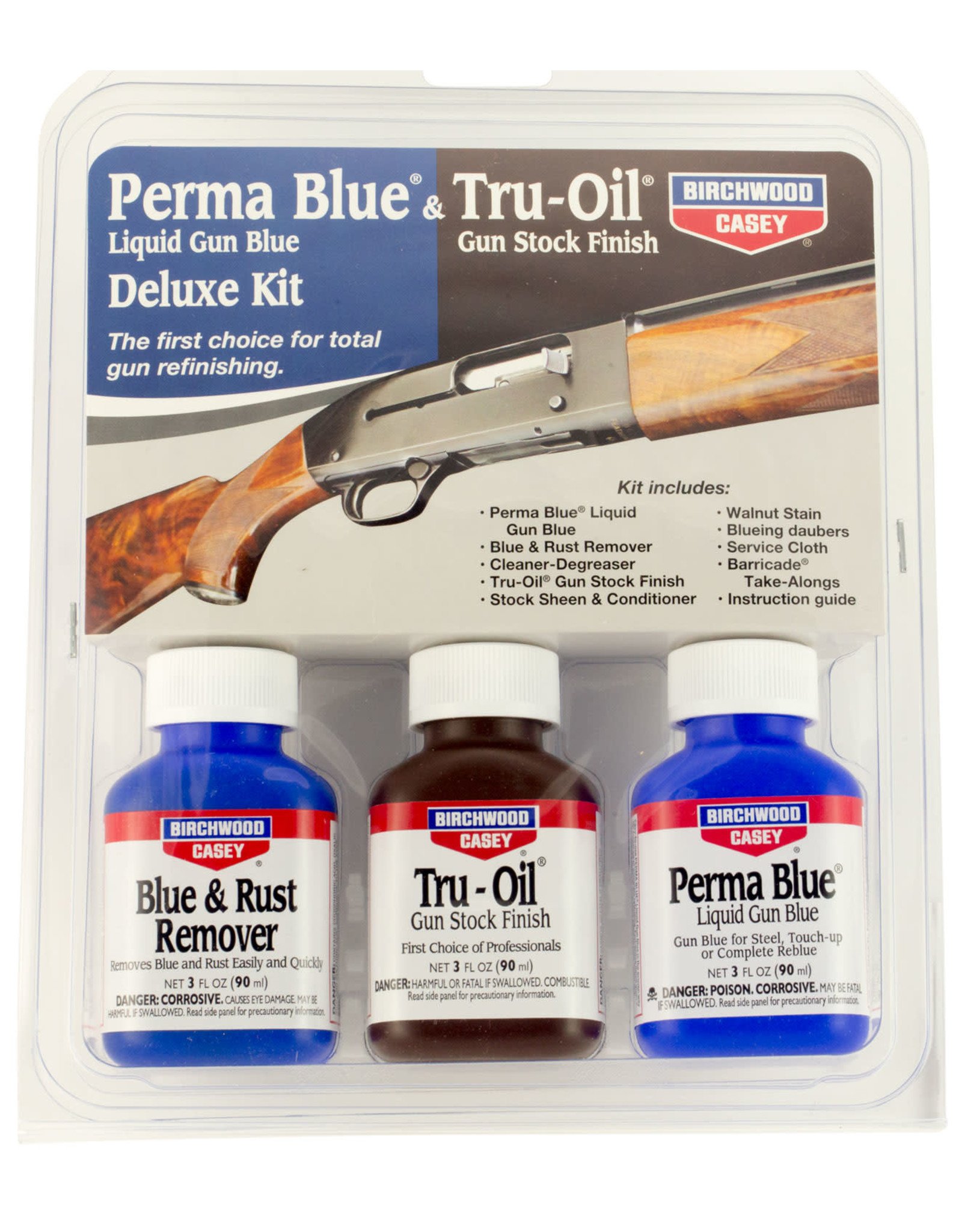 BIRCHWOOD CASEY BWC Perma Blue & Tru Oil Deluxe Kit