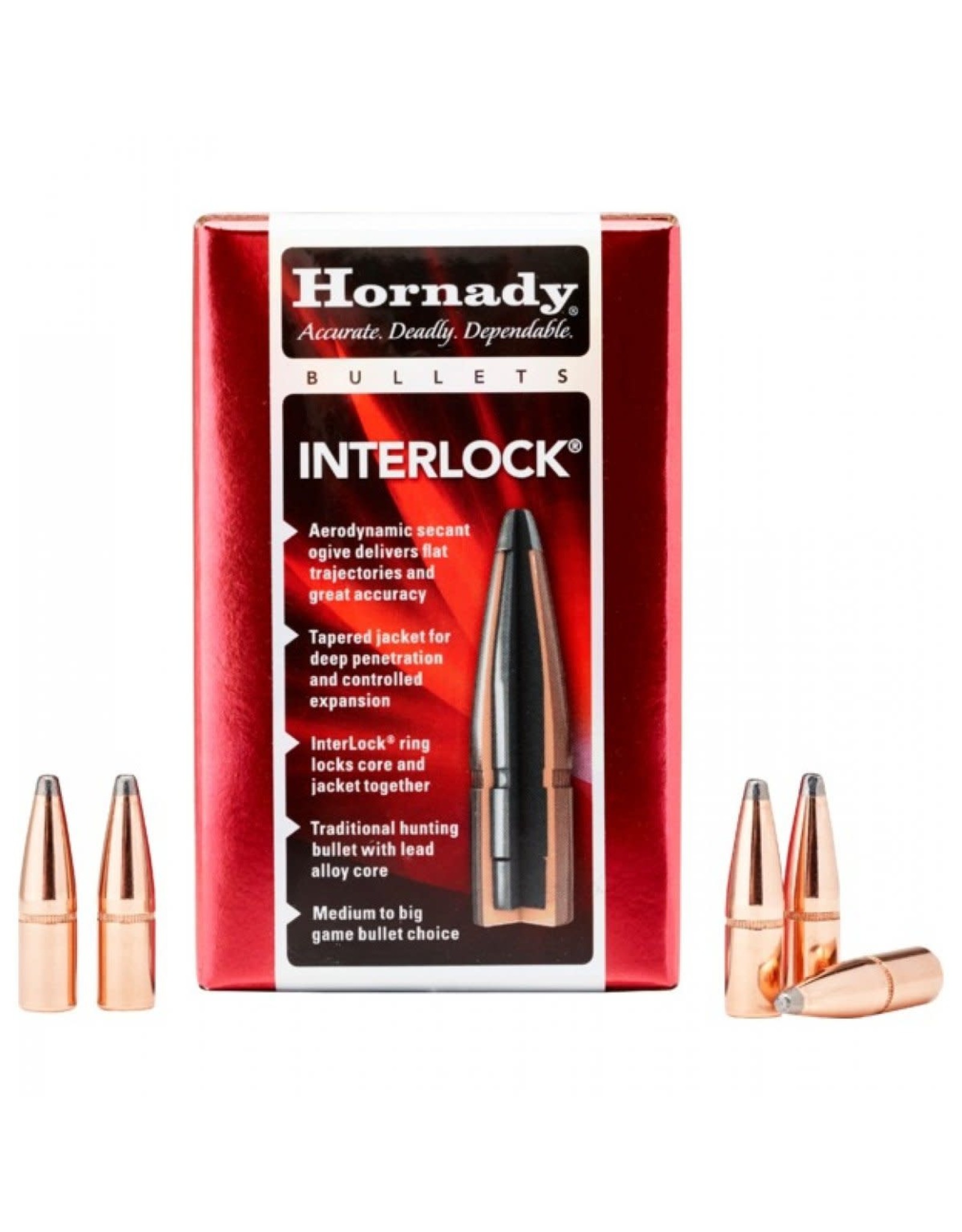 Hornady Hornady InterLock 30 Cal (.308") 150 gr Spire Point 100 Count